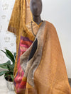 Bindu Naad Mustard Printed Cotton Saree