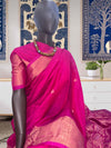 Miraya Pink Cotton Silk Saree