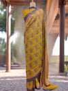 Pichola Yellow Cotton Saree