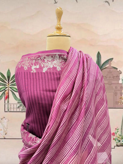 Chilika Pink Printed Cotton Saree