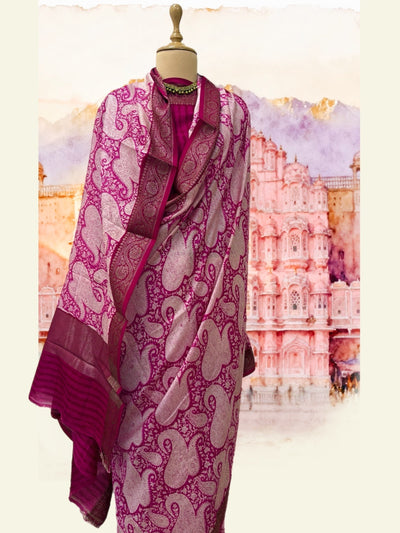 Pink City Printed Cotton Saree
