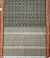 Grey Green Shikargah Cotton Saree