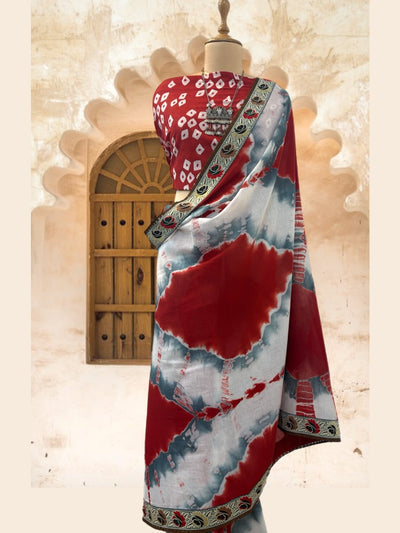 Kishangarh Grey Cotton Saree
