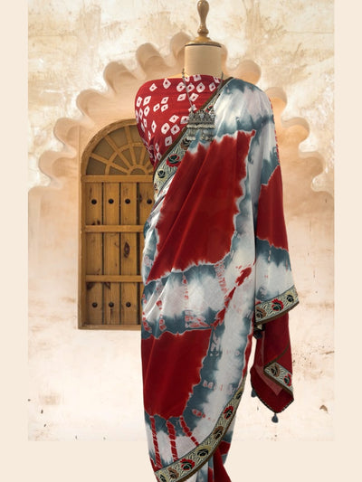Kishangarh Grey Cotton Saree