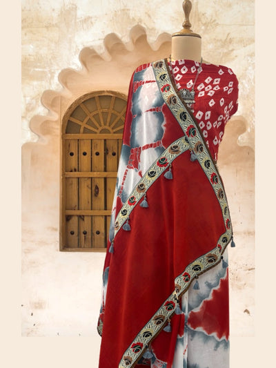 Kishangarh Grey Cotton Saree