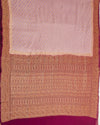 Pallava Lilac Silk Crepe Saree