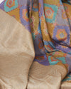 Kimaya Blue Silk Tissue Saree