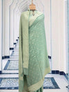 Evelyn Sea Green Crepe Silk Saree