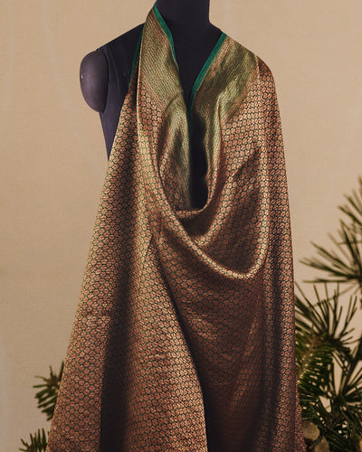 Vamika Green Banarasi Kanchi Silk Saree
