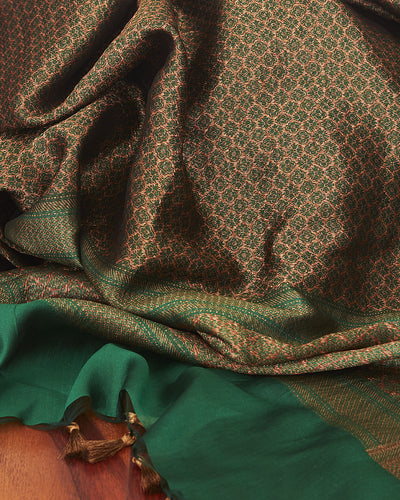 Vamika Green Banarasi Kanchi Silk Saree
