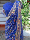 Keoladeo Blue Bandhani Shikar Saree