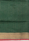 Emerald Green Cotton Booti Saree