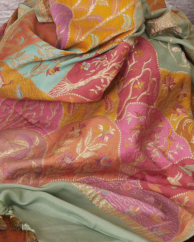 Hillside Soiree Shikargah Georgette Saree