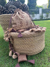 Golkonda Gold & Brown Brocade Potli