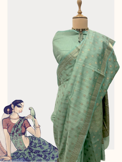Jalgaon Green Cotton Saree