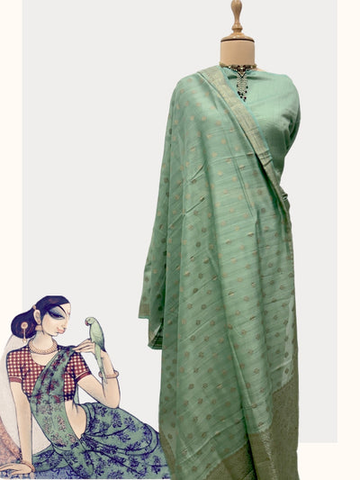 Jalgaon Green Cotton Saree