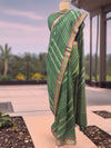 Swapnasundari Green Moonga Cotton Printed Saree