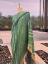 Swapnasundari Green Moonga Cotton Printed Saree