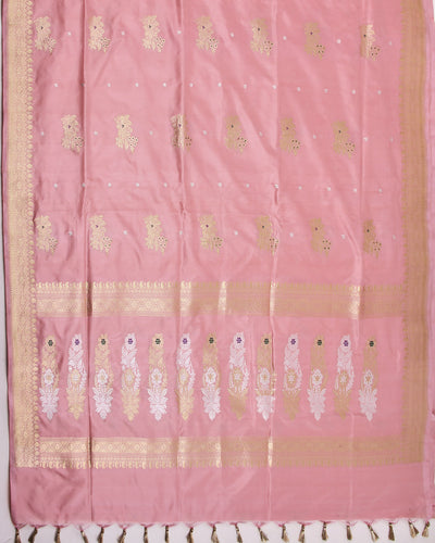 Pranusha Peach Soft Silk Saree