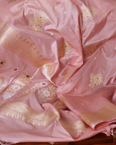 Pranusha Peach Soft Silk Saree