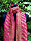 Rukmini Rani Pink Matka Georgette stole dupatta