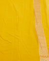 Sundowner Yellow Khaddi Georgette Sari