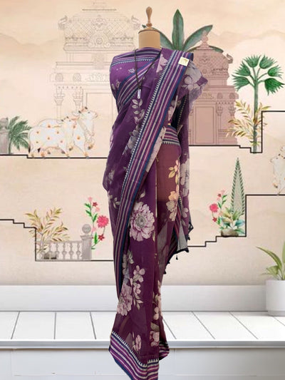 Lovedale Purple Kota Saree