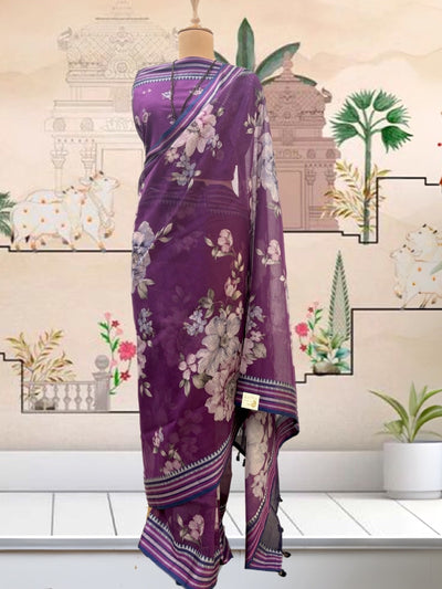 Lovedale Purple Kota Saree
