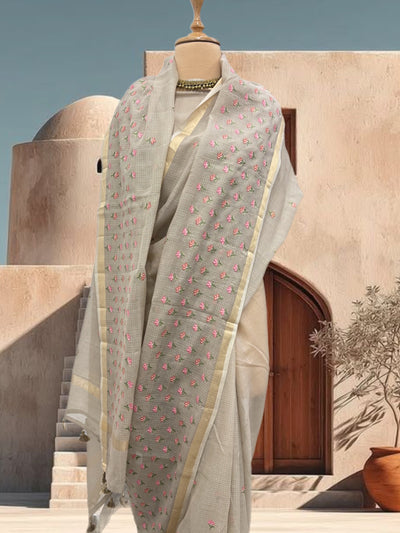 Kishangarh Beige Kota Saree