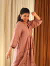 Lavender Brown Kurta dress