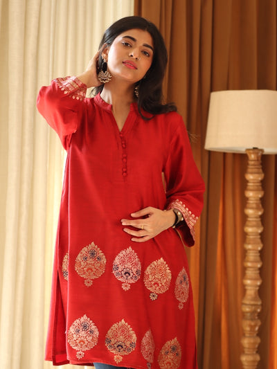 Red Short Kurta
