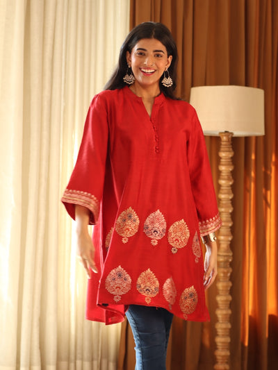 Red Short Kurta