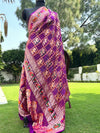 Junagarh Magenta Shikar Bandhani Dupatta