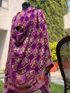 Junagarh Magenta Shikar Bandhani Dupatta