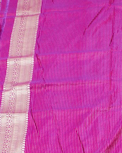 Mehrunissa Magenta Katan Silk Saree