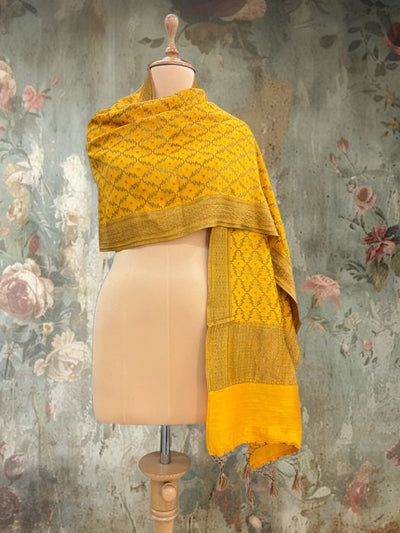 Kesariya Mango Matka Georgette Stole Dupatta