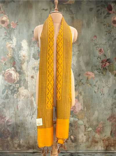 Kesariya Mango Matka Georgette Stole Dupatta