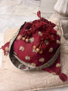Aparajita Maroon Silk Potli
