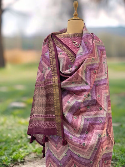 Corporate Diva Mauve Moonga Cotton Saree