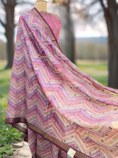 Corporate Diva Mauve Moonga Cotton Saree
