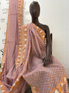 Aster Mauve Cotton Cutwork Saree