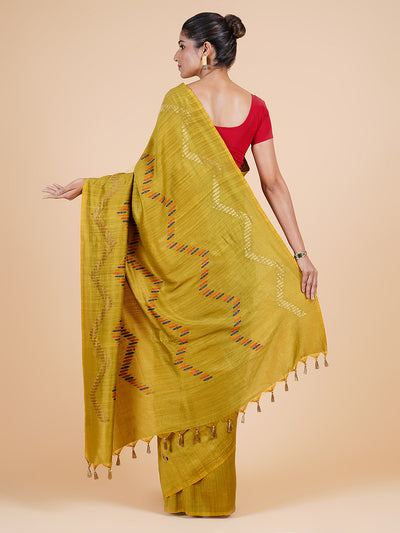 Saanvi Mehendi Chevron Matka Georgette Saree