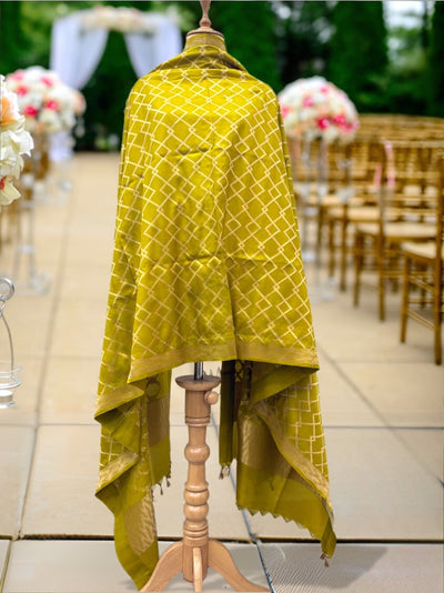 Jalsa Mehendi Silk Dupatta