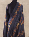 Komolika Black Floral Matka Georgette Saree