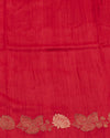 Komolika Black Floral Matka Georgette Saree