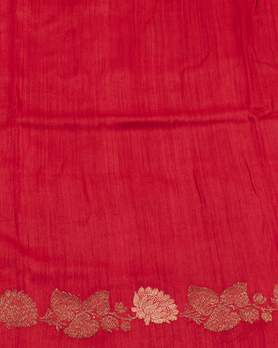 Komolika Black Floral Matka Georgette Saree