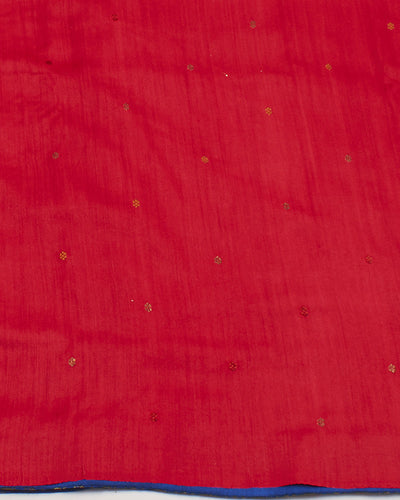 Kumarakom Blue Stripe Matka Georgette Saree