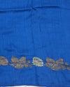 Mansarovar Blue lotus Matka Georgette Saree