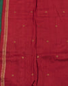 Falaknuma Green Embroidered Matka Georgette Saree