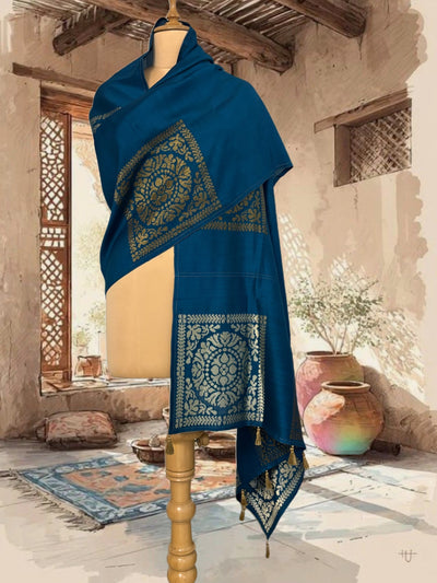 Zeenat Blue Matka Georgette Dupatta